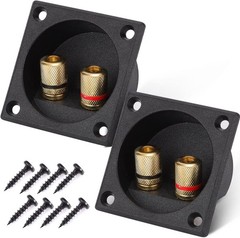 Durable 2PCS 2.2 Inch Speaker Box Terminal Cups with Screw Mount for Subwoofers