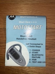 Black Plantronics Explorer ML10 Bluetooth Ear Hook in ear bud hands free Headset