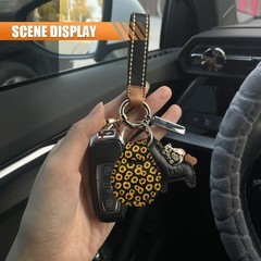 4PCS Sunflower Car Accessories Set, Fashion Anti-Slip 14-15 I Color: Sunflower
