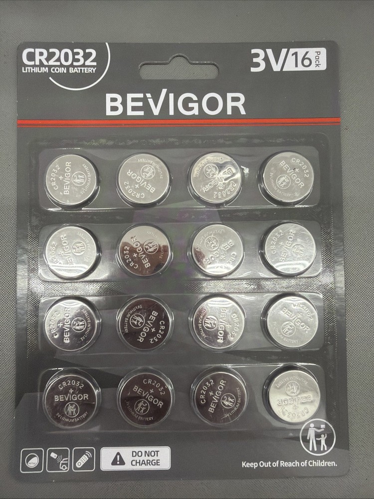 BEVIGOR 2032 Battery CR2032 Lithium 3V Coin 20 Pack Compatible with…
