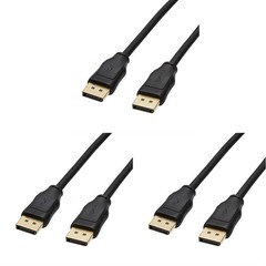 Amazon Basics DisplayPort 1.2 Cable, 21.6Gbps High-Speed, 4K@60Hz, 2K@165Hz