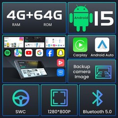 4GB RAM 64GB ROM for Toyota Tundra 2007-2013, Sequoia 2008-2018…