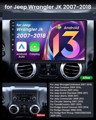 10.1” Car Radio for Jeep Wrangler JK 2007-18 Android Touchscreen Estéreo 2+64G