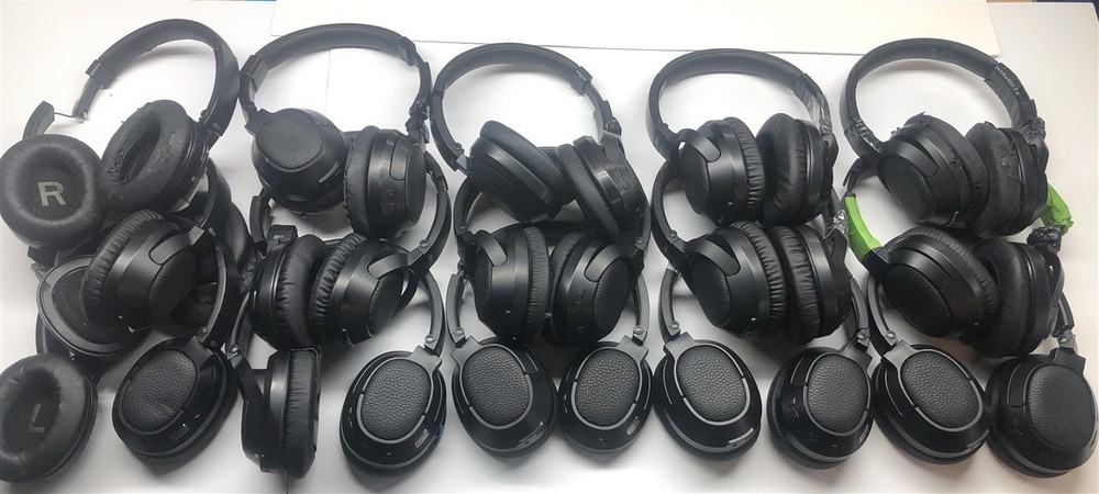 Lot of 15 MEE audio Connect T1CMA Wireless Audio Bluetooth Headphones BROKEN