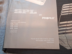 NEW IN BOX OLD SCHOOL SPL300 BY PROFILE 500 WATT AMP MADE IN THE U.S.A.
