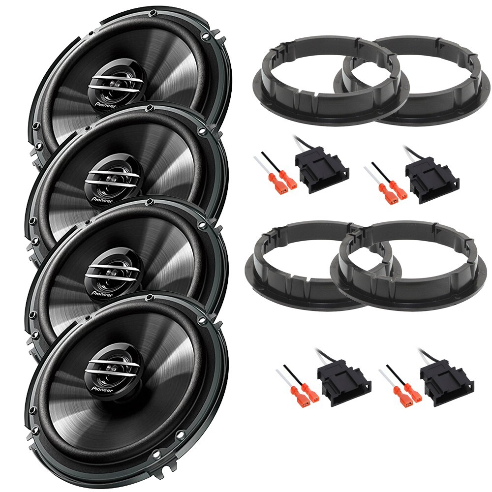 4) Pioneer 300 Watt 6.5″ Front/Rear Speakers kit For 1999-2015 Volkswagen Jetta