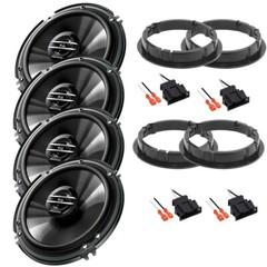 4) Pioneer 300 Watt 6.5″ Front/Rear Speakers kit For 1999-2015 Volkswagen Jetta