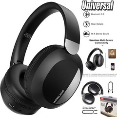 Wireless Headphones Bluetooth Noise Cancelling Stereo Earphones Over Ear Headset