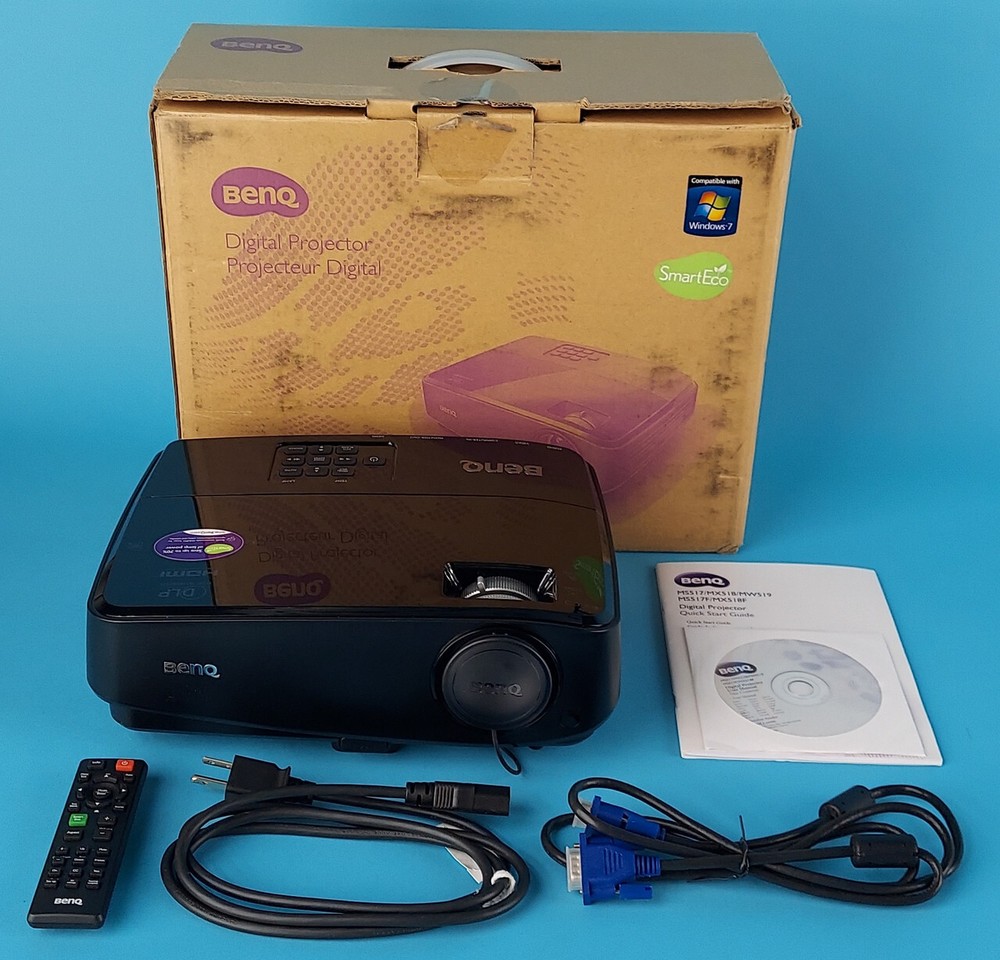 BENQ MX518 PROJECTOR: 2,800 lumens, 1024×768, 184 lamp hours |010-6649079