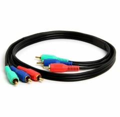 3 RCA Male to 3 RCA Male Stereo Audio Video Cable Component Gold Plated lot
