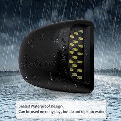 Full LED License Plate Light Tag Lamp Assembly Compatible with Silverado Black