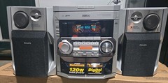 Philips C380 Mini Hi-Fi System 3CD Changer & Dual Cassette Player Tested Works