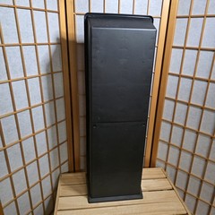 Vtg Fellowes 40 Slot VHS Tape Tower Storage Rack Black Plastic 31″ Organizer