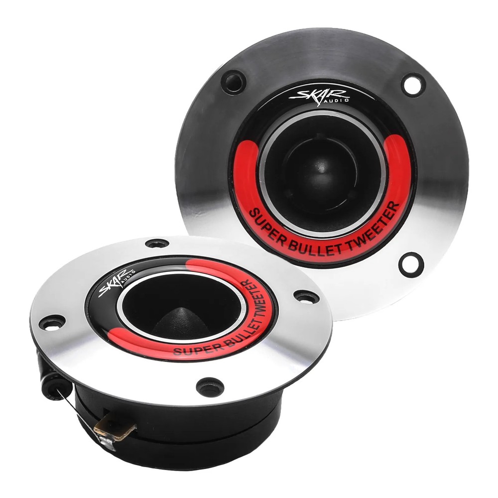 NEW SKAR AUDIO VX175-ST 1.75-INCH 400 WATT ALUMINUM BULLET SUPER TWEETERS – PAIR