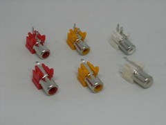 5x Pack RCA AV Audio Video Single Hole Socket Jack Port Sound PCB DIP AV-8.4-6 A
