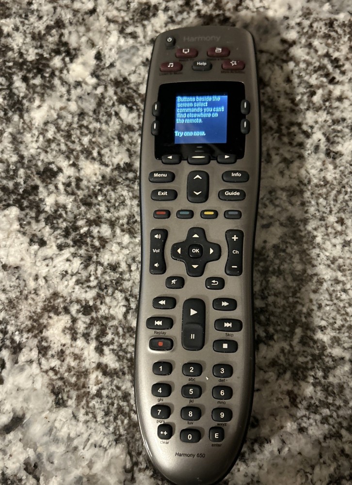 Logitech Harmony 650 Universal Remote Silver