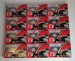 Maxell UR 90min Audio Cassette Tapes Normal Bias 12 Pack Open Box Sealed Tapes