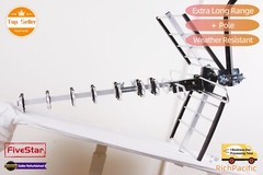 2025 4K HDTV Outdoor VHF UHF Antenna 200 Mile Range Includes Mounting Hardware