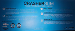 Jlab Audio Crasher Slim Rugged Portable Bluetooth Speaker 10 Hours of Playtime