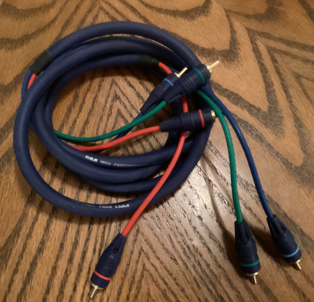 RCA High Performance Component Video Cable 2 Male to Male Clean & Never Used
