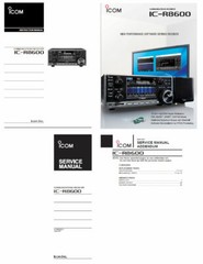 ICOM IC-R8600 INSTRUCTION + SERVICE MANUAL + ADDENDUM + COLOR BROCHURE