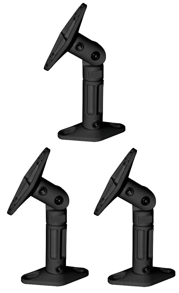 Black – 3 Pack Lot – Universal Wall or Ceiling Speaker Mounts Brackets fits BOSE
