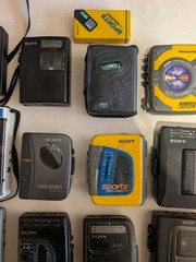 Huge Lot of Sony Walkman for Parts/Repair Cassette Players Recorders