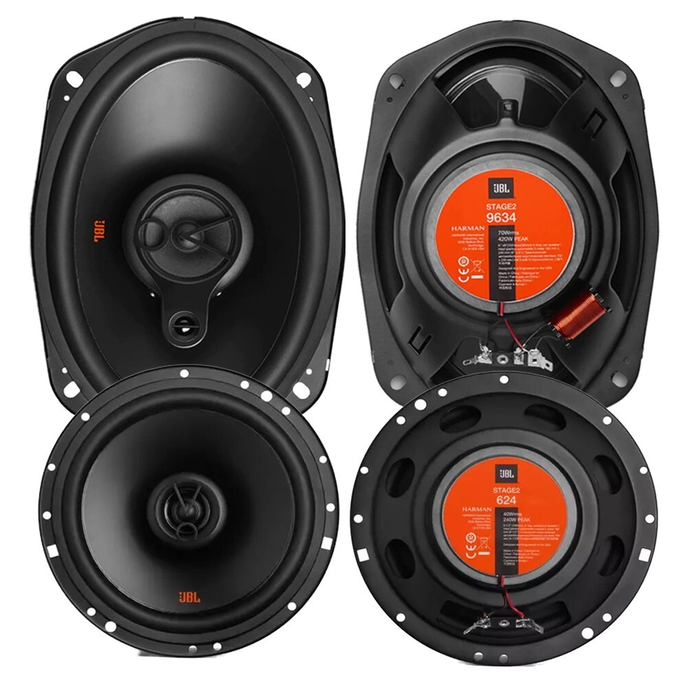 Car Speakers JBL Stage29634 6×9″ 420W & Stage2624 240W Speaker 6.5″ coaxial