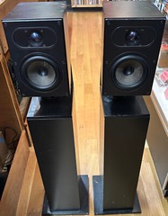 B&W BOWERS AND WILKINS CM1 CM2 CONCEPT 90 FLOOR STANDING SPEAKERS PAIR SET