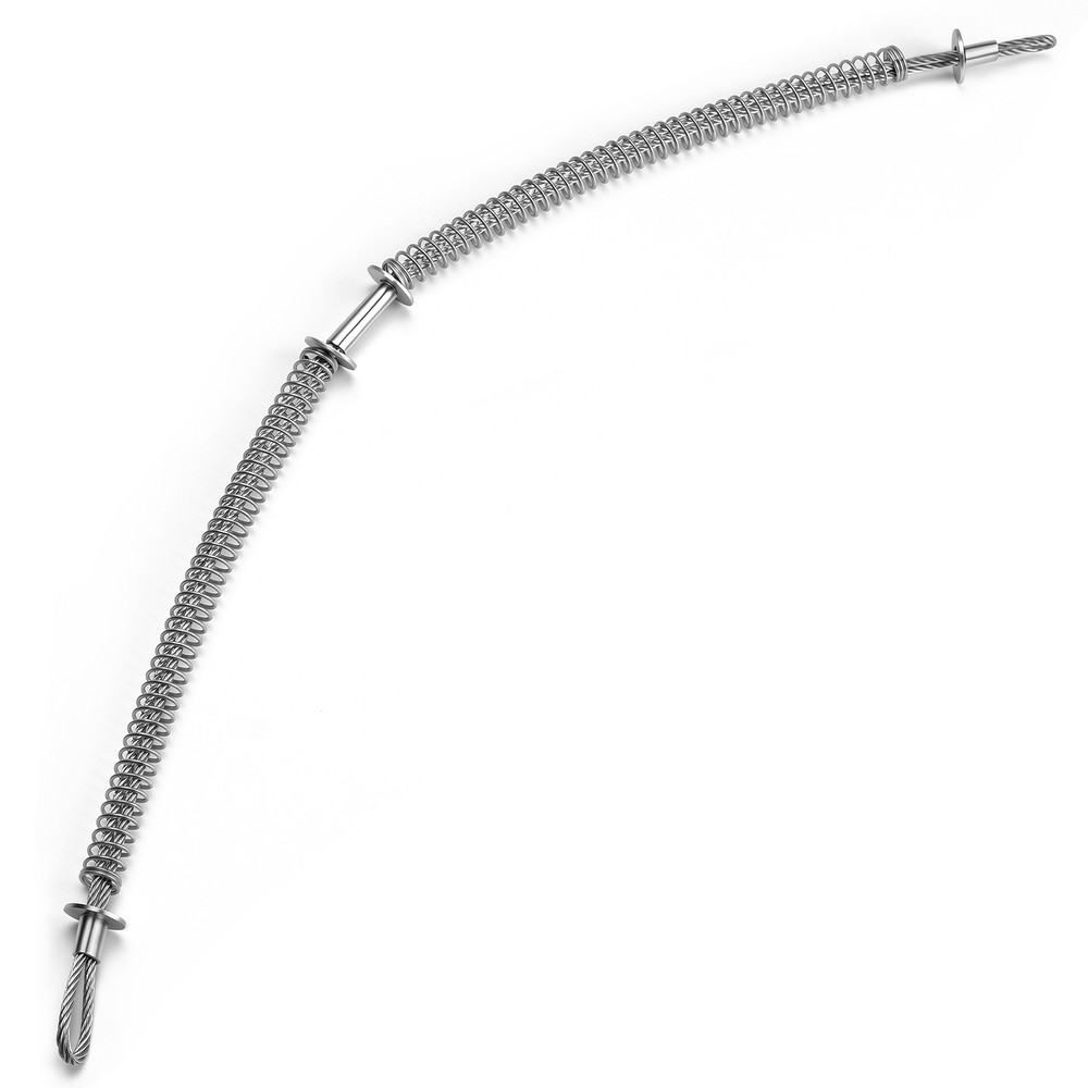 Spring Steel Hose Safety Cable 200 PSI Rated Anti-Whip Restraint for oil lines