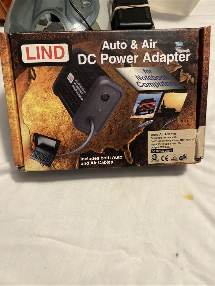 NEW OPEN BOX- Lind Auto & Air DC Power Adapter DE2035A-259A