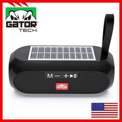 Bluetooth Wireless Portable Speaker Solar Power Stereo Bass USB SD FM Radio LOUD