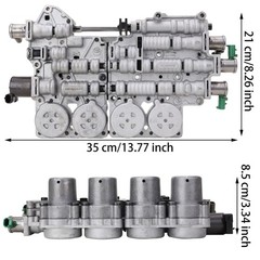 POPSTORE 5L40E 5 Speed Aluminum Spool Valve Body, 4 Ports, 2 Inch Inlet, Comp…