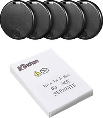 5-in-1 Waterproof GPS Trackers – Key Finder Locator for Pets, Bags, and Luggage