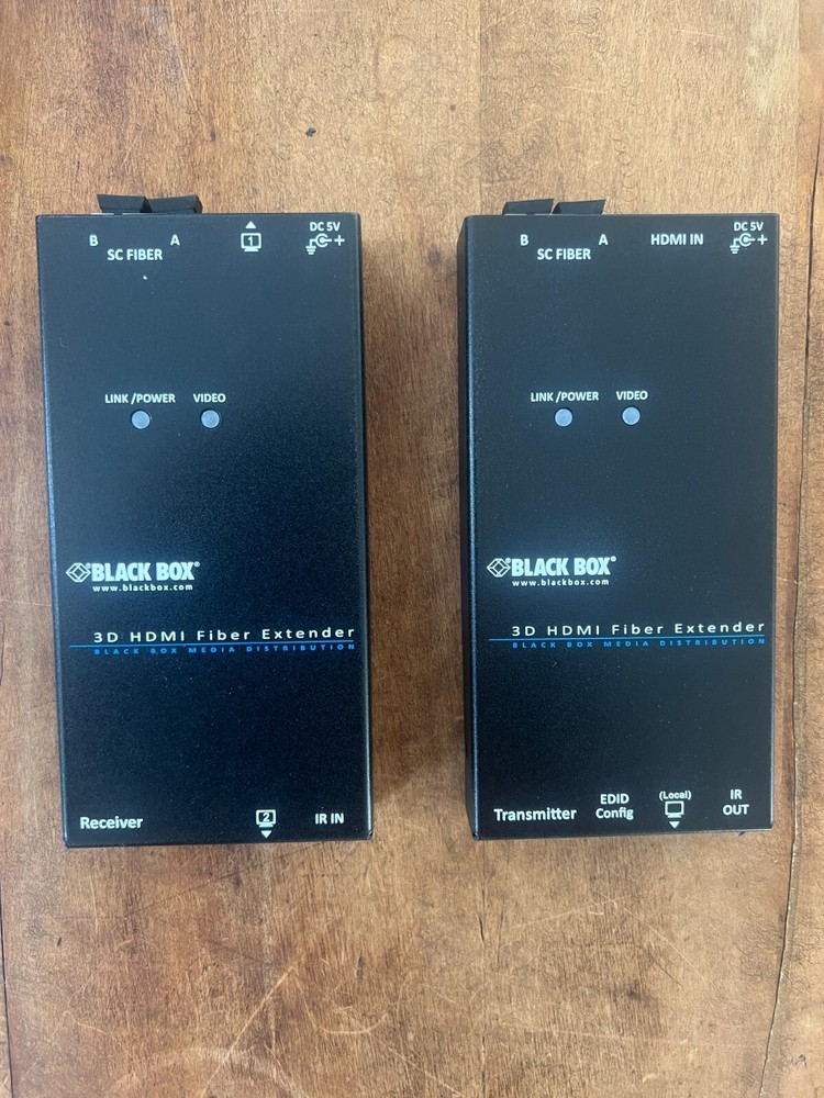 Black Box VX-HDMI-FO 3D HDMI Fiber Extender – New in the Box