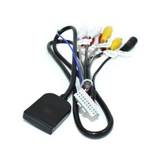 VIKNAN 20-pin RCA Output Cable for Android Car Radio Video Audio Adapter Cabl…