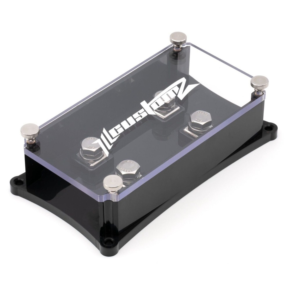 ILL Customz 2 Spot ANL Fuse Block Lug Style Heavy Duty Fused Distribution Block