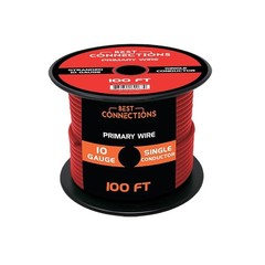 BEST CONNECTIONS 10 Gauge Automotive Primary Wire, 100ft (Various Color Options)