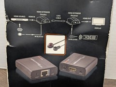 Blackweb HDMI Extender Over Ethernet – Extends 1080P Video Up To 130ft – NEW