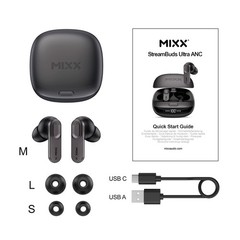 StreamBuds Ultra ANC TWS In-Ear Earbuds, Mic, Charging Case, 28-Hr Playtime