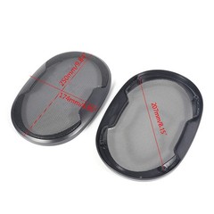 Car Speaker Grille Metal ABS Plastic 3 Sizes Protects Sound Quality Black