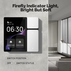 Tuya Wifi Smart Control Panel 3.5″ Touch Screen, 3 Relays & Buttons, IR Remote,