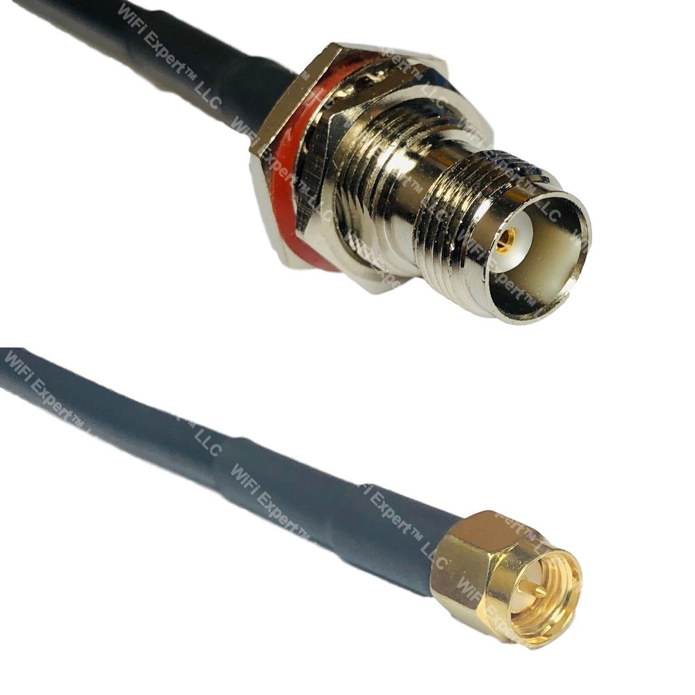 LMR240 TNC FEMALE BULKHEAD to SMA MALE Coax RF Cable USA-Ship Lot