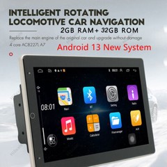 10.1″ Android 15 Touch Screen Car Stereo Radio GPS WIFI BT Double 2DIN Rotatable