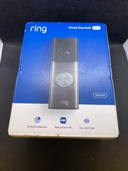 NEW – Ring – Wired Doorbell Pro (3rd Gen) w/ Chime Mini Kit – Deep Silver