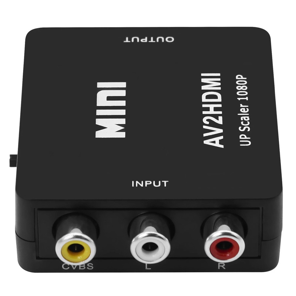 AV to HDMI 1080P RCA CVBS Video Audio Composite Converter Mini Adapter HDTV/DVD
