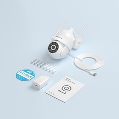 ARCCTV 2-Pack 2K Indoor WiFi6 Security Camera Auto-Tracking 360°PTZ 24/7 Working