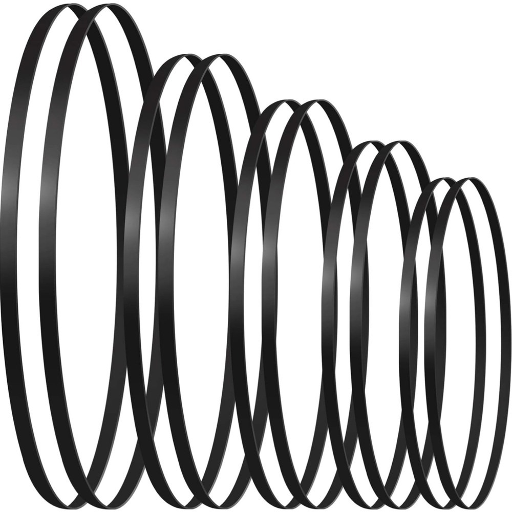 Rubber Belt Set for Turntable Repair Replacement 5 Sizes 10 Pieces