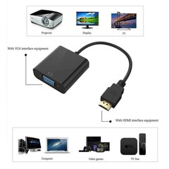 HDMI to VGA Adapter 1080P Active Converter Cable for PC Laptop Monitor Projector