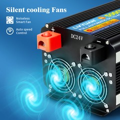 5000W 10000W Power Inverter DC 24V to AC 110V Converter 4AC USB LCD Remote RV
